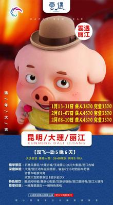 1.13-2.10 昆大丽双飞一动6日游